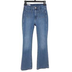 Gap 70s Flare Jeans Mid Rise Disco Hippie Y2K Retro Minimalist Womens 24/00 R